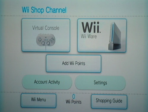 Nintendo Wii Shop