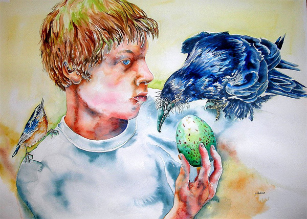 Nathan, The Raven, and Its Egg by Molly LeGreve-Karjala