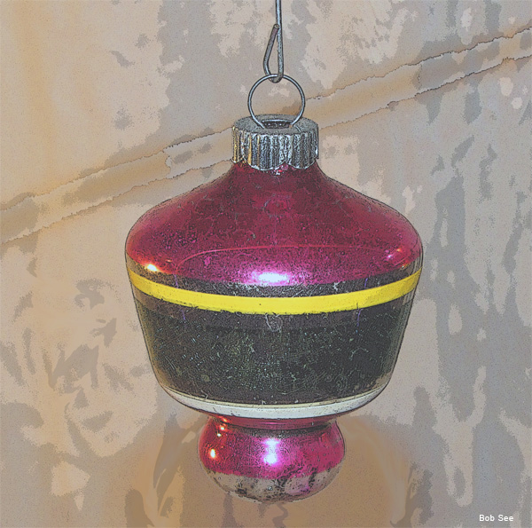 1930s Red Christmas Ornament by Bob See