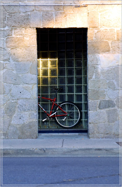 Bike in Doorway by Dan Florio