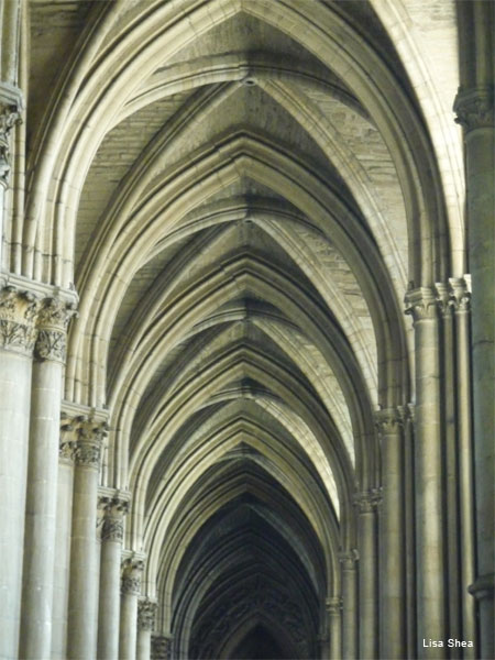 Cathedral Details, Reims France by Lisa Shea