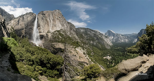 Yosemite Valley & Upper Falls by Al Rollins