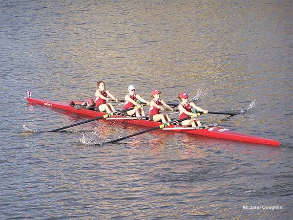 Head of the Charles, Womens Four by Michael Coughlin