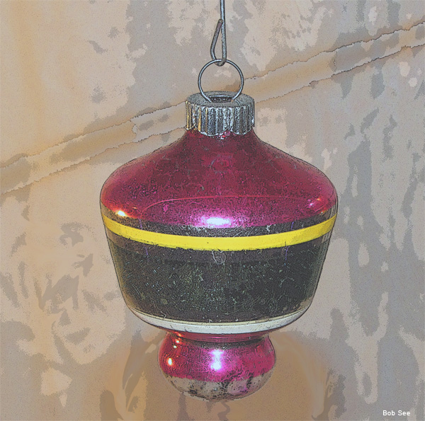 1930s Red Christmas Ornament by Bob See